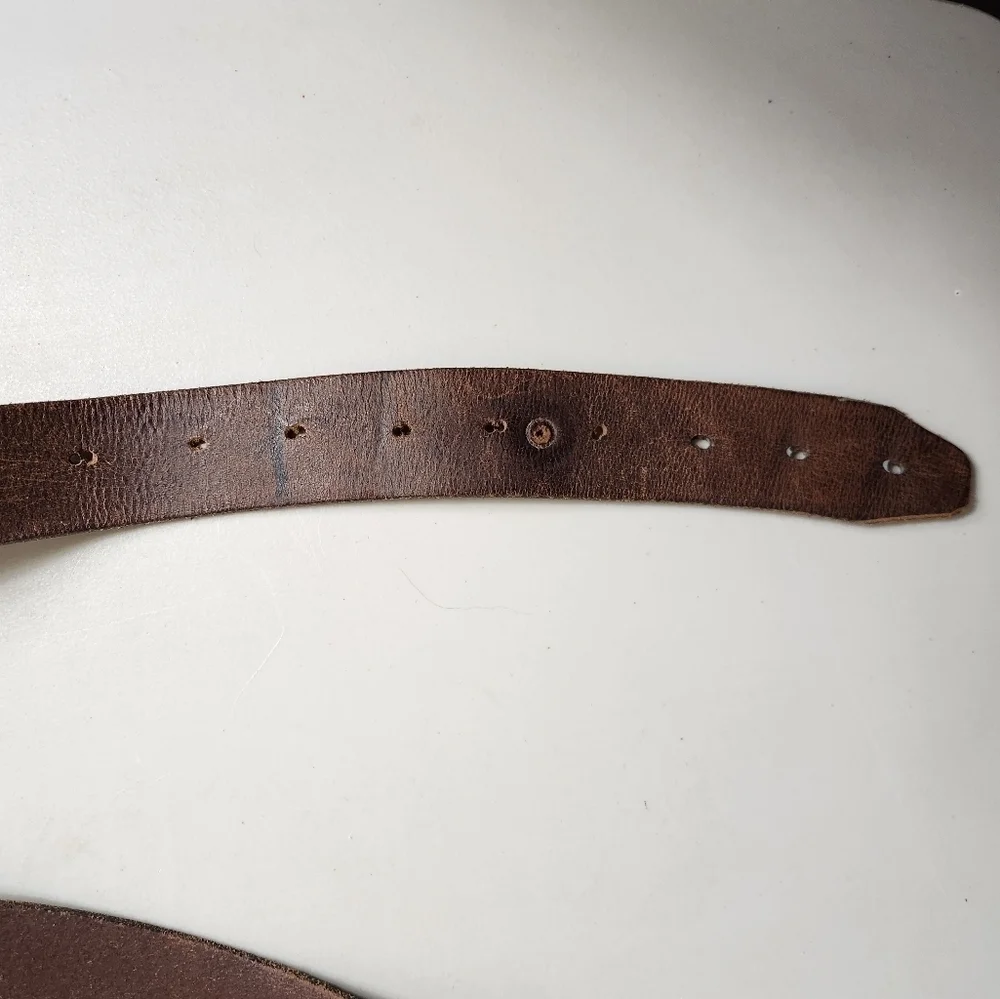 Remington Mens 12 GA Brown Leather Belt-Size 3X (50-52)